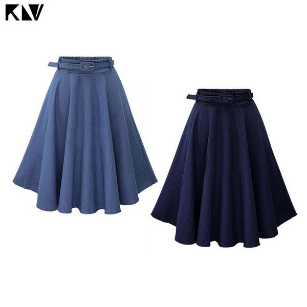 skirts klv women summer faux denim midi long pleated flared swing skate skirt elastic waist a-line knee length casual wear with belt, Black
skirts klv women summer faux denim midi long pleated flared swing skate skirt elastic waist a-line knee length casual wear with belt, Black