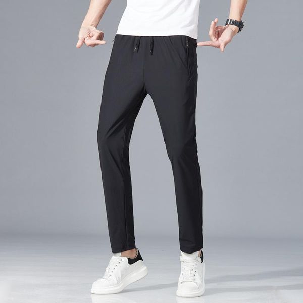 men's pants large size capris summer ice silk air conditioning high elastic sports loose thin legged casual, Black
men's pants large size capris summer ice silk air conditioning high elastic sports loose thin legged casual, Black