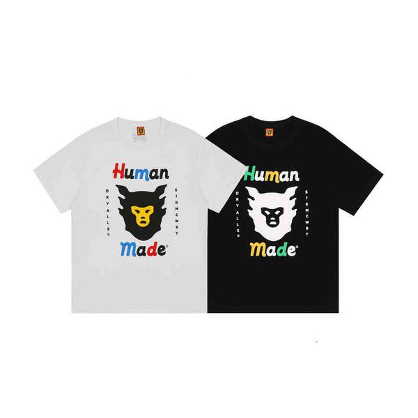 human made colorful ape head oversized short sleeve t-shirt student couple, White;black
human made colorful ape head oversized short sleeve t-shirt student couple, White;black