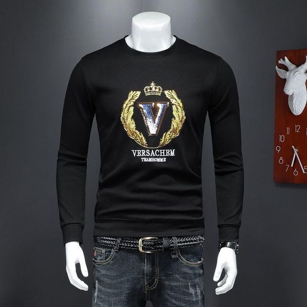 men's hoodies & sweatshirts autumn and winter hoodie round neck casual embroidery style letter fashion hoody high-quality hip-hop cotto, Black
men's hoodies & sweatshirts autumn and winter hoodie round neck casual embroidery style letter fashion hoody high-quality hip-hop cotto, Black