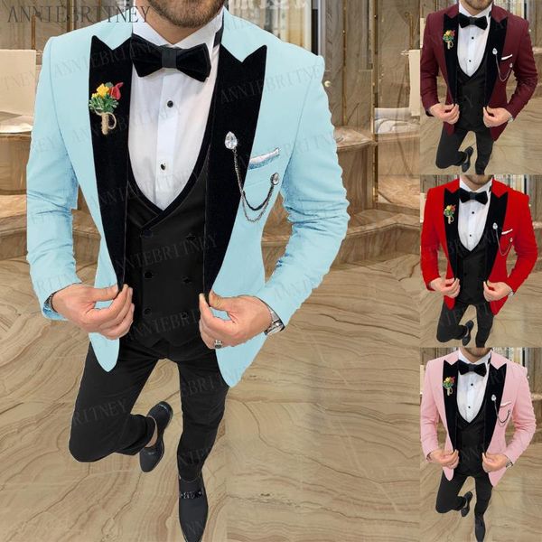 men's suits & blazers 2021 latest sky blue men suit set groom wedding dress tuxedo fashion blazer custom slim fit jacket vest with pant, White;black
men's suits & blazers 2021 latest sky blue men suit set groom wedding dress tuxedo fashion blazer custom slim fit jacket vest with pant, White;black