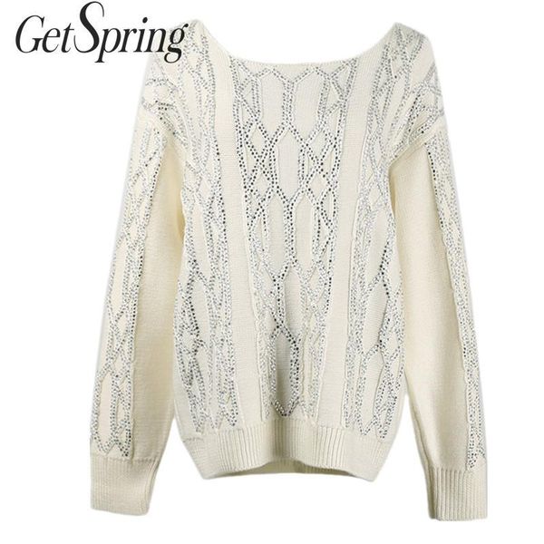 women's sweaters getspring women sweater diamond patchwork white wool long sleeve casual vintage pullovers clothes 2021, White;black
women's sweaters getspring women sweater diamond patchwork white wool long sleeve casual vintage pullovers clothes 2021, White;black