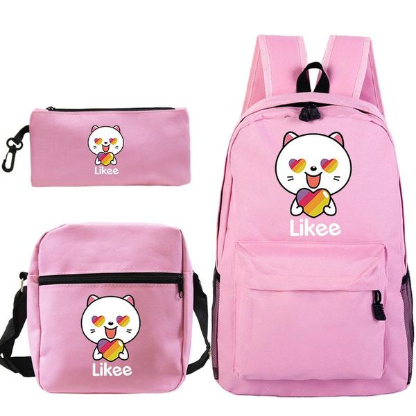backpack 3pcs/set likee app children for kids school bags russia style cat backpacks teens girls knapsack
backpack 3pcs/set likee app children for kids school bags russia style cat backpacks teens girls knapsack