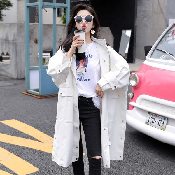 women's trench coats autumn and winter ladies korean fashion casual mid-length loose hooded windbreaker plus size retro kawaii jacket, Tan;black
women's trench coats autumn and winter ladies korean fashion casual mid-length loose hooded windbreaker plus size retro kawaii jacket, Tan;black