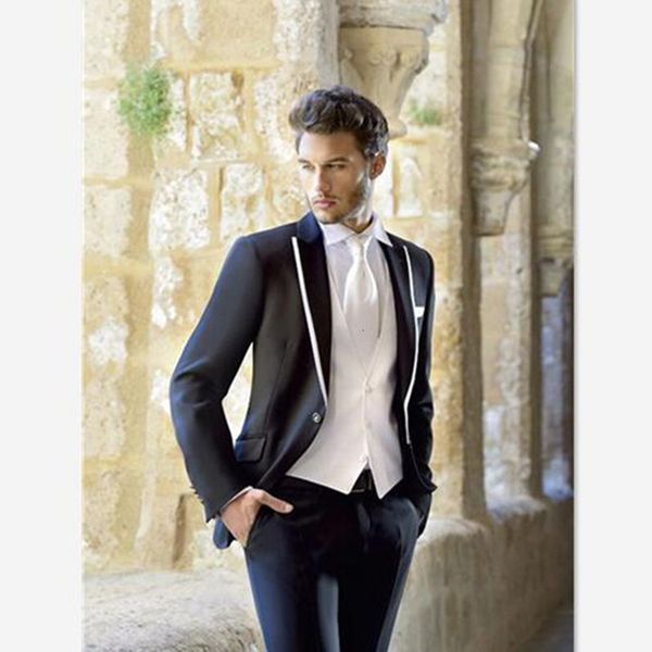 men's suits & blazers male blazer (jacket + vest vest) peak lapel groom tux groomsmen wedding/dinner/night man, White;black
men's suits & blazers male blazer (jacket + vest vest) peak lapel groom tux groomsmen wedding/dinner/night man, White;black