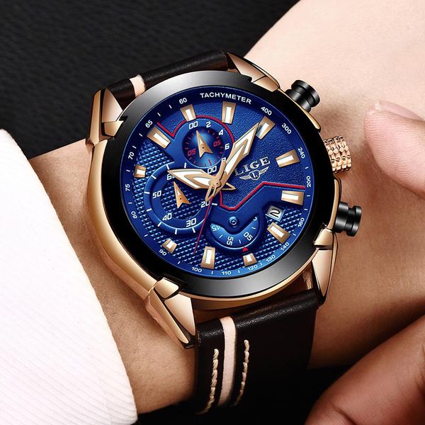 wristwatches reloje lige brand men's chronograph analog quartz watch with date, luminous hands, waterproof leather strap wristswatch fo, Slivery;brown
wristwatches reloje lige brand men's chronograph analog quartz watch with date, luminous hands, waterproof leather strap wristswatch fo, Slivery;brown
