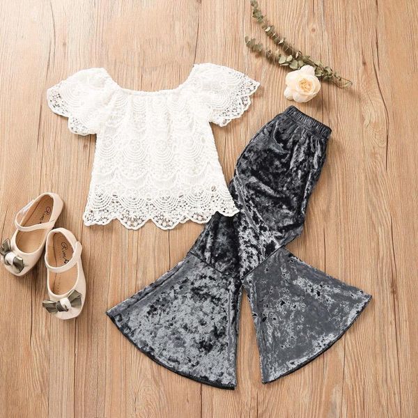 clothing sets kids clothes girls toddler baby girl summer outfits lace short sleeve flared velour pants suit shorts meisjes kleding, White
clothing sets kids clothes girls toddler baby girl summer outfits lace short sleeve flared velour pants suit shorts meisjes kleding, White