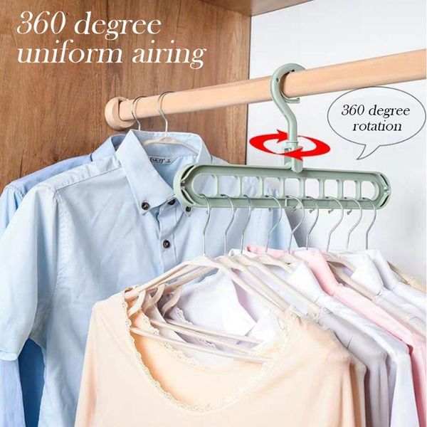 hangers & racks 360 degree rotation hanger multifunction multiport 9 holes plastic scarf clothes drying rack storage
hangers & racks 360 degree rotation hanger multifunction multiport 9 holes plastic scarf clothes drying rack storage
