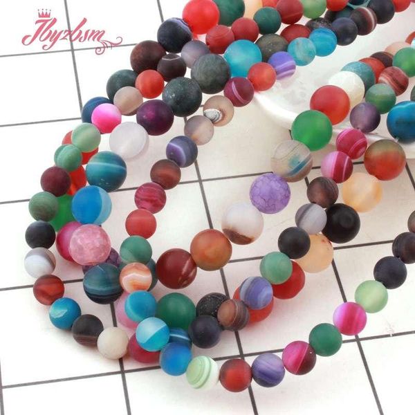 other 6,8mm round stripe agates bead multicolor frost matte loose natural stone beads for necklace jewelry making spacer strand 15"
other 6,8mm round stripe agates bead multicolor frost matte loose natural stone beads for necklace jewelry making spacer strand 15"