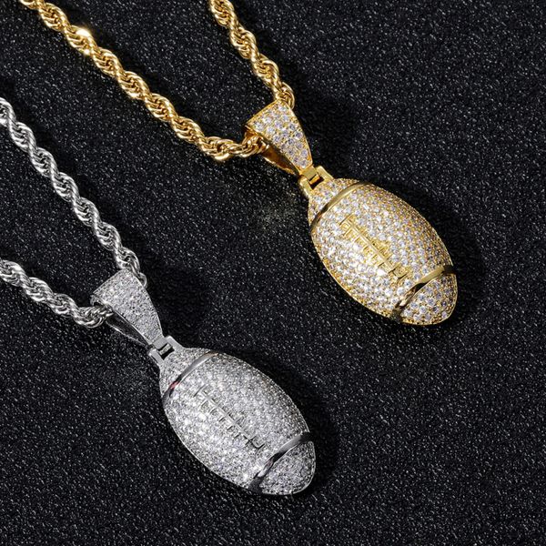 fashion hip hop sport man cubic zirconia rugby pendant necklace for gift new arrival jewelry, Silver
fashion hip hop sport man cubic zirconia rugby pendant necklace for gift new arrival jewelry, Silver