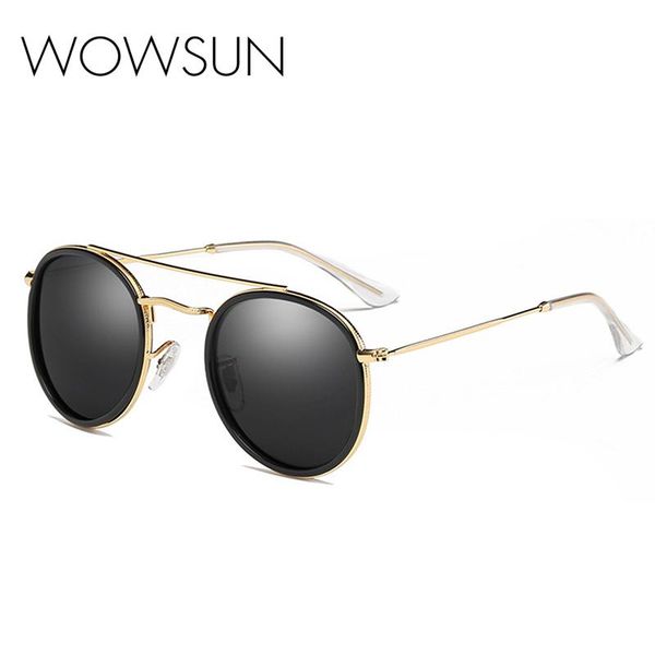 sunglasses wowsun steampunk polarized metal round men women brand designer vintage retro sun glasses wo-005, White;black
sunglasses wowsun steampunk polarized metal round men women brand designer vintage retro sun glasses wo-005, White;black