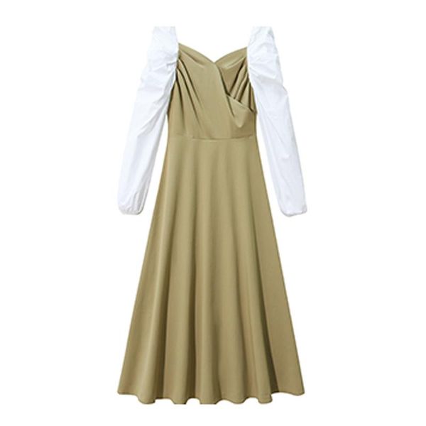 casual dresses perhaps u black green v-neck long sleeve empire a-line midi dress autumn elegant patchwork d3010, Black;gray
casual dresses perhaps u black green v-neck long sleeve empire a-line midi dress autumn elegant patchwork d3010, Black;gray