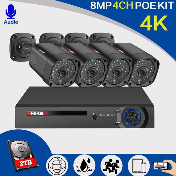 wireless camera kits h.265 surveillance system 4ch 4k poe nvr kit indoor outdoor audio record 8mp 5mp 4mp ip ir night p2p video set
wireless camera kits h.265 surveillance system 4ch 4k poe nvr kit indoor outdoor audio record 8mp 5mp 4mp ip ir night p2p video set