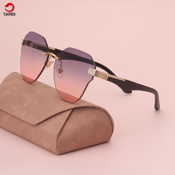 sunglasses woman trendy fashion elegant rimless diamond styles vintage europe and america luxury design brand taored, White;black
sunglasses woman trendy fashion elegant rimless diamond styles vintage europe and america luxury design brand taored, White;black
