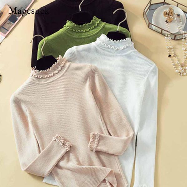 women's sweaters autumn solid turtleneck womens 2021 female bottoming pullover women sweet slim knitted sweater 10380, White;black
women's sweaters autumn solid turtleneck womens 2021 female bottoming pullover women sweet slim knitted sweater 10380, White;black