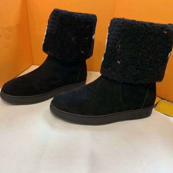 designer winter boots comfortable short printed lace-up down snow fashion ladies martin warm and comfortable with box, Black
designer winter boots comfortable short printed lace-up down snow fashion ladies martin warm and comfortable with box, Black