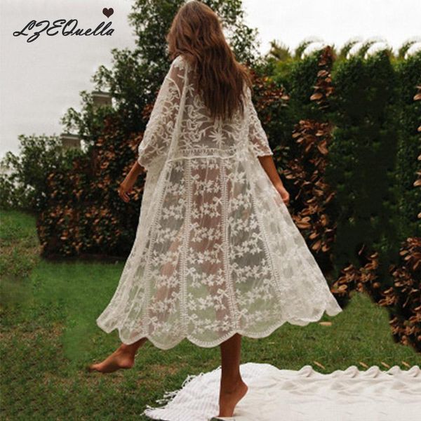 women's blouses & shirts summer beach sunscreen cardigans hollow out cardigan floral lace loose long mesh sleeve woman holiday clothing, White
women's blouses & shirts summer beach sunscreen cardigans hollow out cardigan floral lace loose long mesh sleeve woman holiday clothing, White