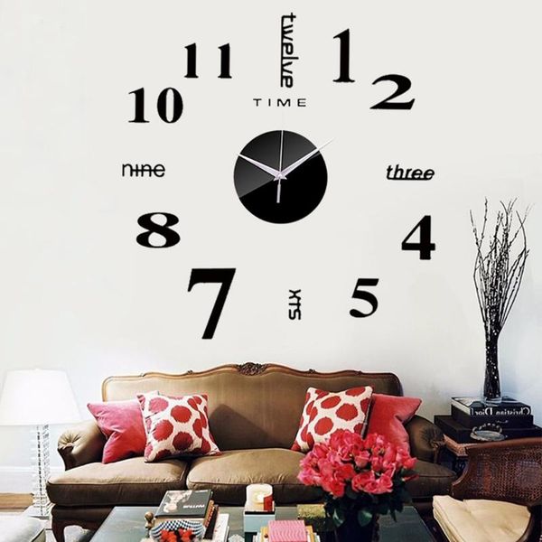frameless diy wall mute clock 3d mirror surface sticker home office decor modern design gifts for adults#4 clocks
frameless diy wall mute clock 3d mirror surface sticker home office decor modern design gifts for adults#4 clocks