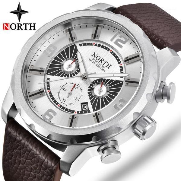 watch men luxury north brand fashion leather business watches casual quartz military waterproof sport relogio masculino wristwatches, Slivery;brown
watch men luxury north brand fashion leather business watches casual quartz military waterproof sport relogio masculino wristwatches, Slivery;brown