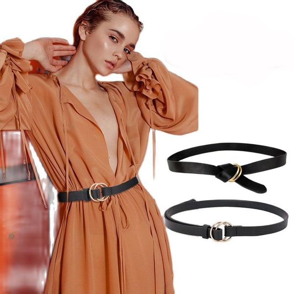 belts double ring thin for women pu leather waist belt white black gold buckle female dress waistband, Black;brown
belts double ring thin for women pu leather waist belt white black gold buckle female dress waistband, Black;brown