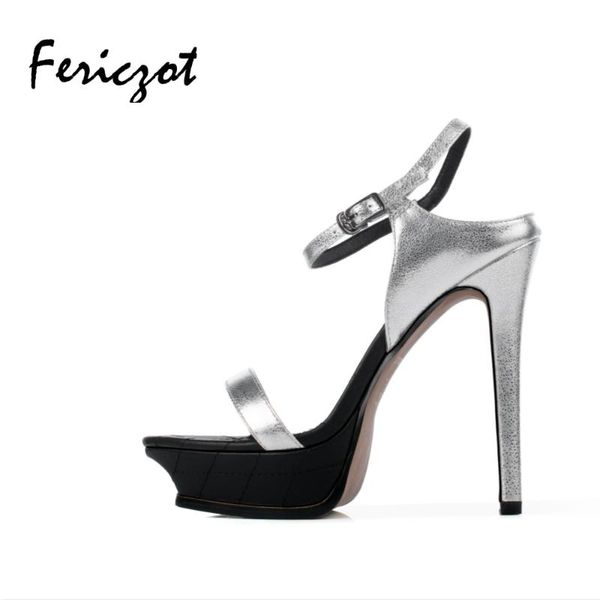 fericzot fashion ankle strap genuine leather shoes slivery gold high heels open toe glitter sandals party 13cm, Black
fericzot fashion ankle strap genuine leather shoes slivery gold high heels open toe glitter sandals party 13cm, Black