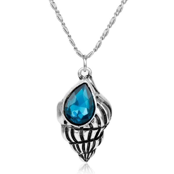 dongsheng fashion blue crystal handmade conch seashell charm pendant necklace for women girls abalone shell jewelry-30 chains, Silver
dongsheng fashion blue crystal handmade conch seashell charm pendant necklace for women girls abalone shell jewelry-30 chains, Silver
