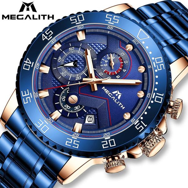 megalith sports quartz watch men mens watches waterproof chronograph clock relogio masculino 8228 wristwatches, Slivery;brown
megalith sports quartz watch men mens watches waterproof chronograph clock relogio masculino 8228 wristwatches, Slivery;brown