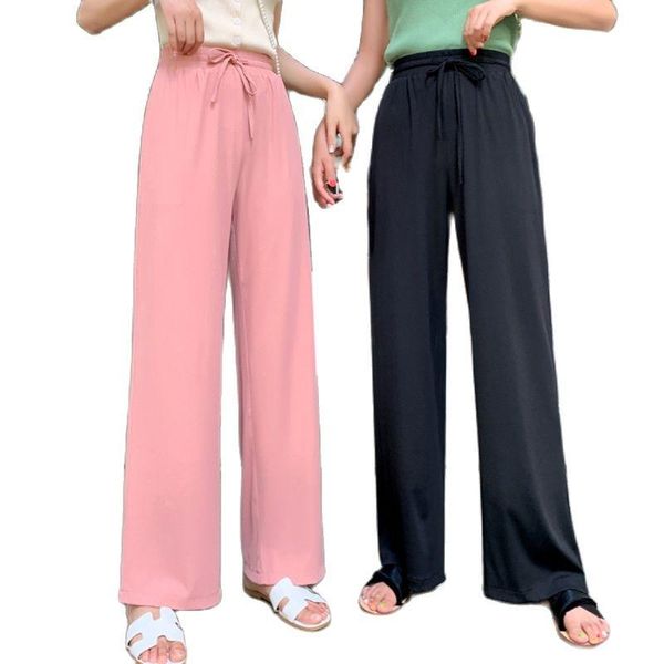 pantalones de mujer wide leg pants women plus size fashion straight long high waist thin casual summer 2021 trousers woman women's & ca, Black;white
pantalones de mujer wide leg pants women plus size fashion straight long high waist thin casual summer 2021 trousers woman women's & ca, Black;white