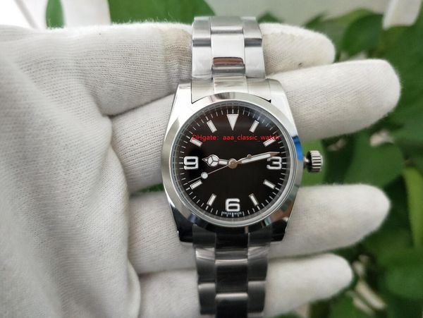 factory supplier wristwatches 36mm black dial 114200 asia 2813 mechanical automatic women's watch mens men's watches, Slivery;brown
factory supplier wristwatches 36mm black dial 114200 asia 2813 mechanical automatic women's watch mens men's watches, Slivery;brown