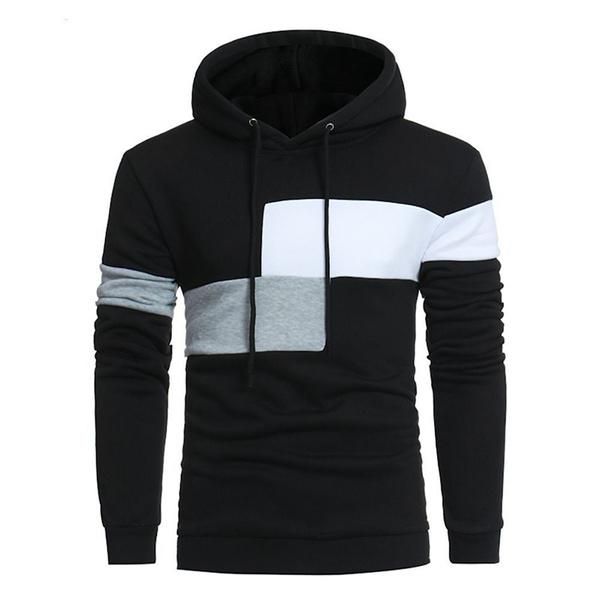 men's hoodies & sweatshirts mannen stiksels hoodie 2021 casual losse streetwear mode lente herfst truien contrasterende kleur sweatshir, Black
men's hoodies & sweatshirts mannen stiksels hoodie 2021 casual losse streetwear mode lente herfst truien contrasterende kleur sweatshir, Black