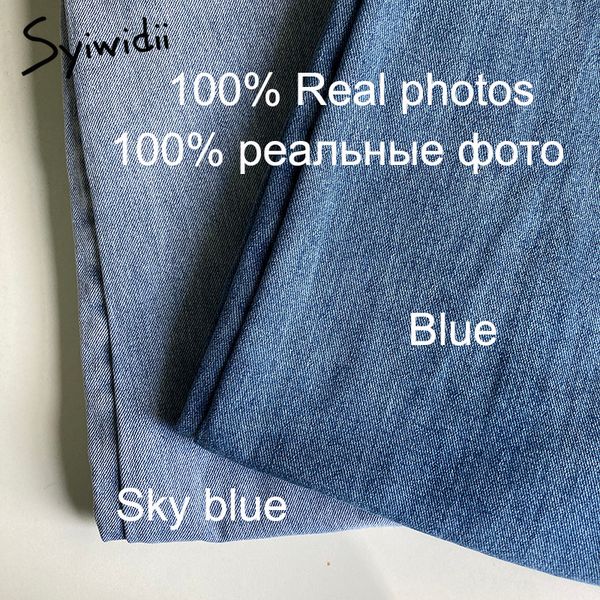 2011Syiwidii Straight Jeans Women Plus Size High Waisted Denim Pants Wide Leg Vintage Streetwear Full Length Trousers Spring Summer, Sky blue
2011Syiwidii Straight Jeans Women Plus Size High Waisted Denim Pants Wide Leg Vintage Streetwear Full Length Trousers Spring Summer, Sky blue