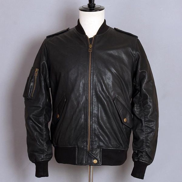men's leather & faux avirex fashion flight sheepskin genuine men motorcycle biker coat black bomber jacket baseball uniform
men's leather & faux avirex fashion flight sheepskin genuine men motorcycle biker coat black bomber jacket baseball uniform