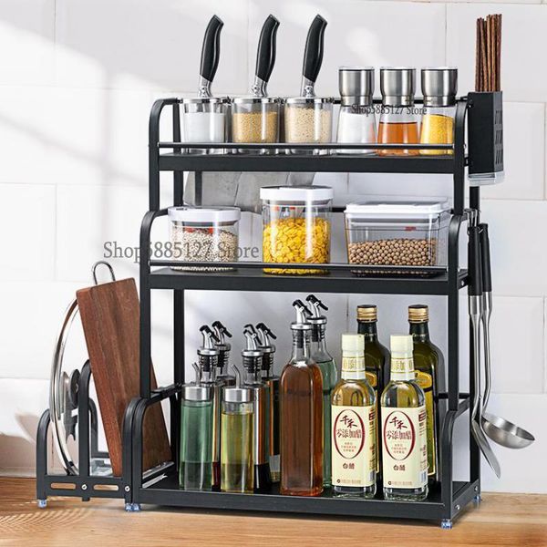 kitchen storage & organization rack stainless steel knife holder multi-layer table condiment home multi-function black seasoning
kitchen storage & organization rack stainless steel knife holder multi-layer table condiment home multi-function black seasoning