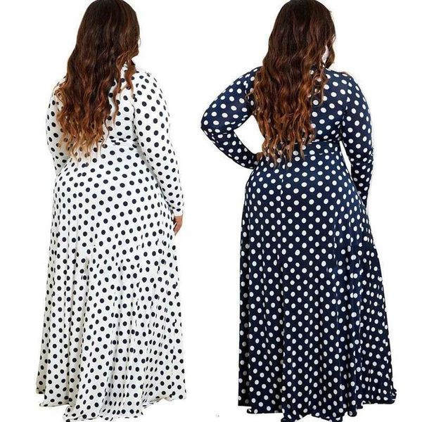 casual sleeve standard dresses long skirt polka dot digital print fashion swing dress, Black;gray
casual sleeve standard dresses long skirt polka dot digital print fashion swing dress, Black;gray