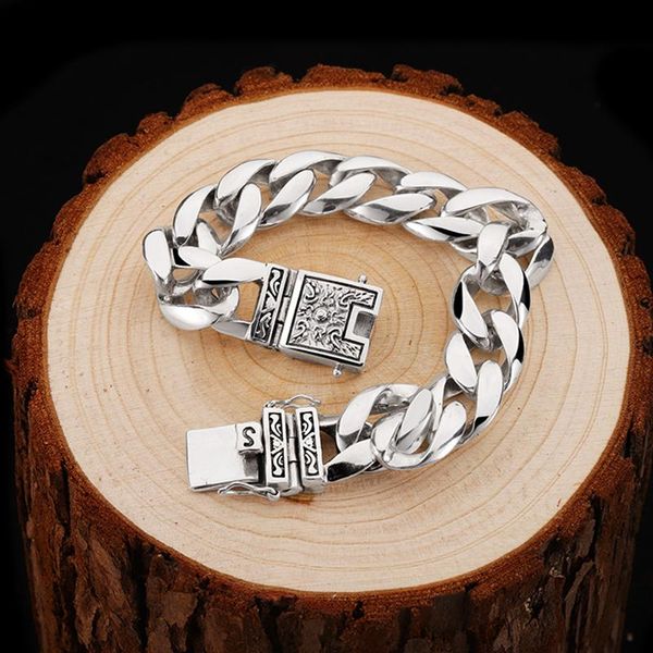 exquisite handmade men's bracelet glossy domineering chinese style retro creative simple couple jewelry accessories trial link, chain, Black
exquisite handmade men's bracelet glossy domineering chinese style retro creative simple couple jewelry accessories trial link, chain, Black