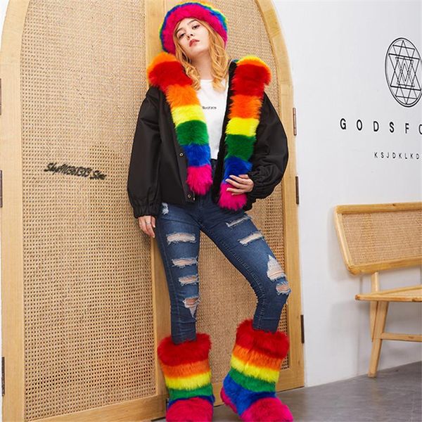 boots women's faux fur thicken plush snow set ladies coat warm jacket winter fashion colorful headband cotton shoes, Black
boots women's faux fur thicken plush snow set ladies coat warm jacket winter fashion colorful headband cotton shoes, Black