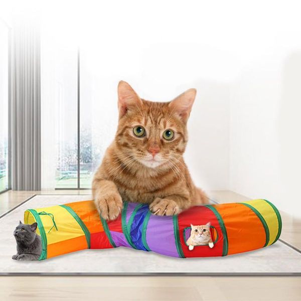 cat toys rainbow foldable tunnel pet tube collapsible play toy indoor outdoor kitten puppy for puzzle exercising hiding training
cat toys rainbow foldable tunnel pet tube collapsible play toy indoor outdoor kitten puppy for puzzle exercising hiding training