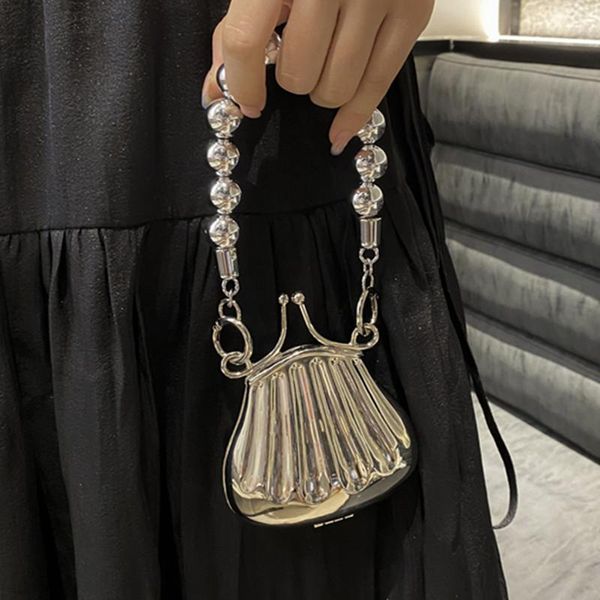 evening bags mini shell bag fashion alloy women's designer handbag bead chain shoulder messenger
evening bags mini shell bag fashion alloy women's designer handbag bead chain shoulder messenger