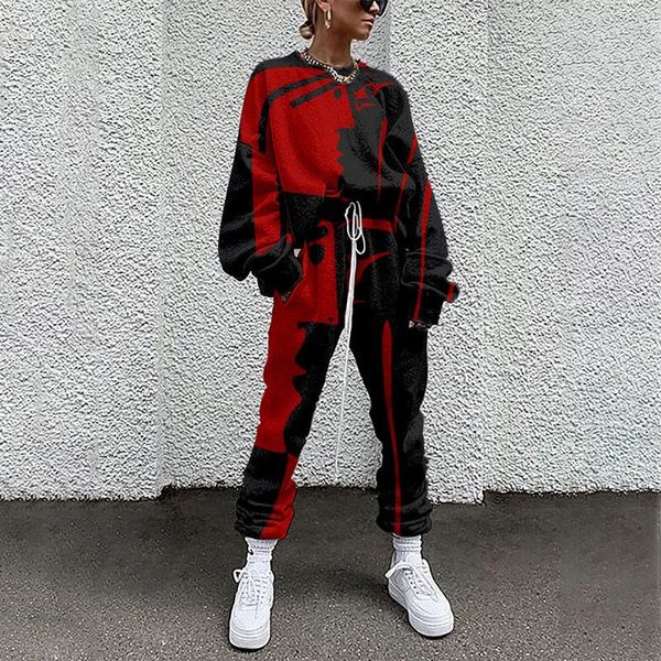women's hoodies & sweatshirts oversize winter autumn art printed women tracksuit 2 piece set sweatshirt pants sport suit sportswear, Black
women's hoodies & sweatshirts oversize winter autumn art printed women tracksuit 2 piece set sweatshirt pants sport suit sportswear, Black