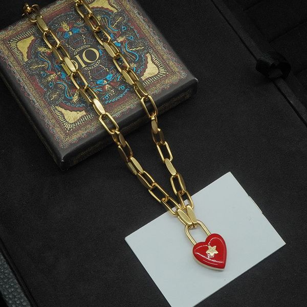 love lock heavy metal trend d women's network red live broadcast necklace, Silver
love lock heavy metal trend d women's network red live broadcast necklace, Silver