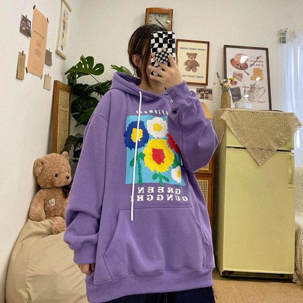 women's hoodies & sweatshirts hoodie floral print fleece street hip hop korean oversize large female, Black
women's hoodies & sweatshirts hoodie floral print fleece street hip hop korean oversize large female, Black