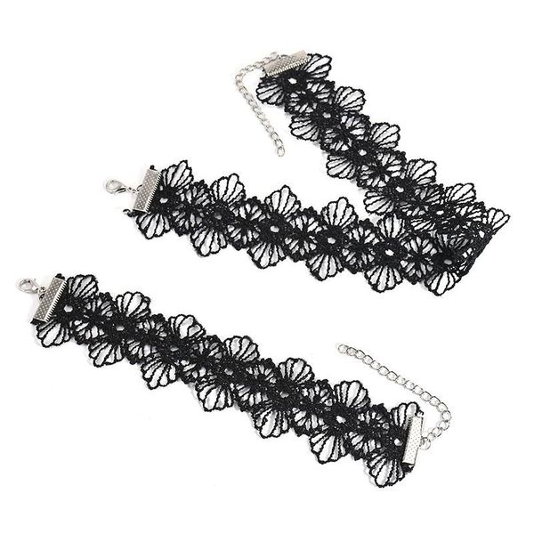 pendant necklaces fashion choker lace collar gothic necklace black women girls jewelry, Silver
pendant necklaces fashion choker lace collar gothic necklace black women girls jewelry, Silver