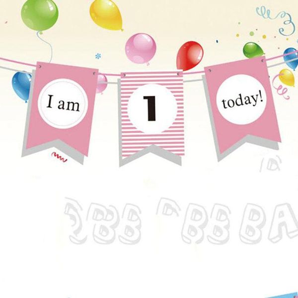 happy birthday banner party decoration garland baby girl 1st decor striped print shower supply
happy birthday banner party decoration garland baby girl 1st decor striped print shower supply