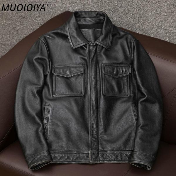 men's leather & faux 2021 fashion autumn winter men jacket plus size s-6xl cow jackets male long sleeves coat vintage casual outwear w6, Black
men's leather & faux 2021 fashion autumn winter men jacket plus size s-6xl cow jackets male long sleeves coat vintage casual outwear w6, Black