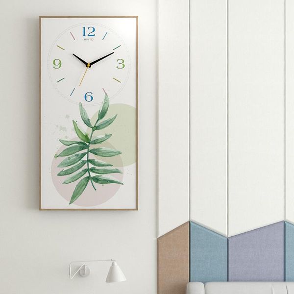 nordic green plant decorative painting creative wall clock living room modern minimalist watch clocks
nordic green plant decorative painting creative wall clock living room modern minimalist watch clocks