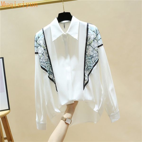 korean style spring ol shirts for women turn down collar long sleeve patchwork chiffon shirt office lady blouses 210519, White
korean style spring ol shirts for women turn down collar long sleeve patchwork chiffon shirt office lady blouses 210519, White