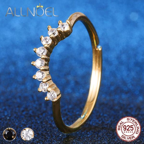 cluster rings allnoel silver 925 jewelry wedding serling zircon diamond gemstones anillos adjustable ring for women, Golden;silver
cluster rings allnoel silver 925 jewelry wedding serling zircon diamond gemstones anillos adjustable ring for women, Golden;silver