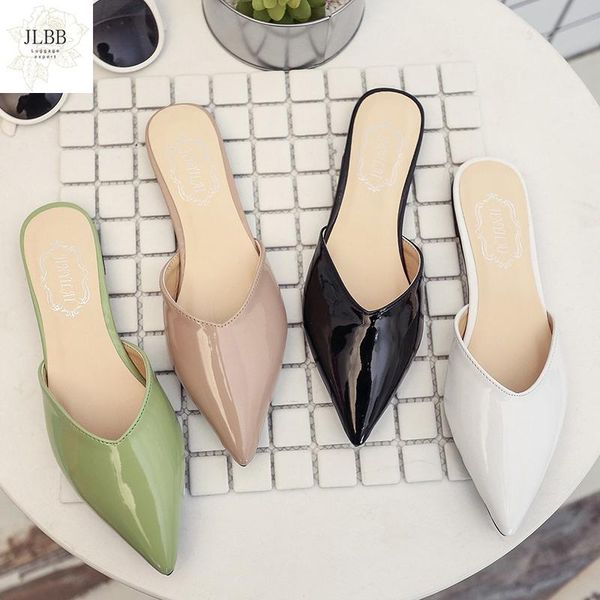 women slippers fashion pointed flat shoes 2021 summer solid color simplicity slip on leisure ladies external wear, Black
women slippers fashion pointed flat shoes 2021 summer solid color simplicity slip on leisure ladies external wear, Black