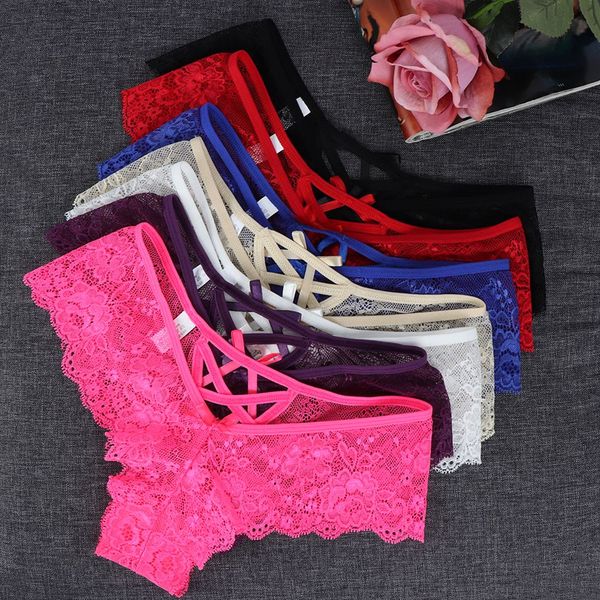 erotic lingerie ladies elastic bandage lace flowers panties t-back briefs g-string thongs women's charming underwear, Black;white
erotic lingerie ladies elastic bandage lace flowers panties t-back briefs g-string thongs women's charming underwear, Black;white