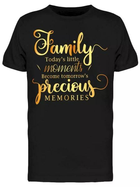 Family Today's Little Moments Tee Men's -Image by Shutterstock, White;black